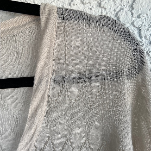 LOFT Light Cream Knit Cardigan - Picture 5 of 14